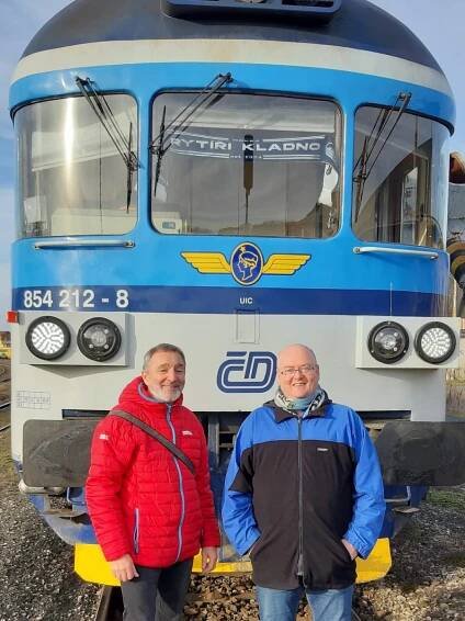Kladenští haldaři vyrazili na historický výjezd vlakem na Spartu