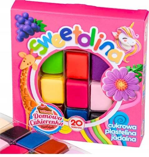 CUKROVÁ HMOTA Jedlá plastelína pro děti Sweetolina 300 g