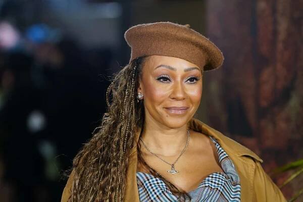 Mel B's Bedazzled Sheer Wedding Dress Took Over 850 Hours to Make—And Made Her Cry