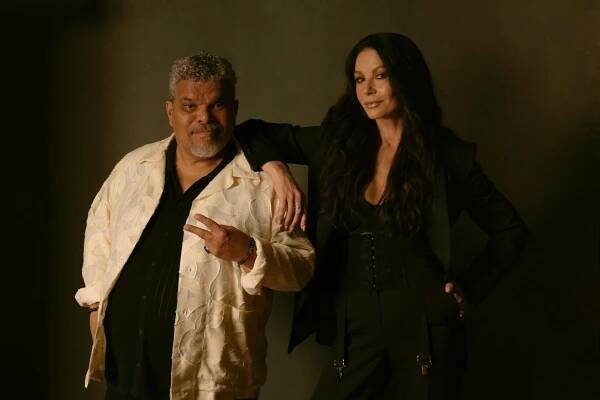 Luis Guzman and Catherine Zeta-Jones shot in London, United Kingdom at OWO Raffl