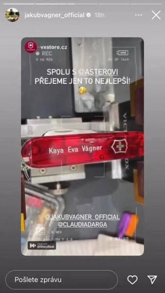 Novorozená dcera rybáře Vágnera: Netradiční dárek prozradil její druhé jméno!
