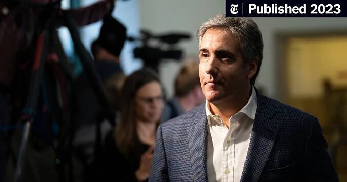 Michael Cohen Used Artificial Intelligence in Feeding Lawyer Bogus Cases (Published 2023)