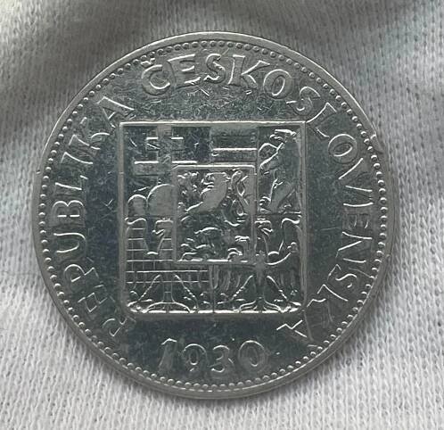 Stříbrná mince 10 Kč Desetikoruna - 1930 stříbro | Aukro