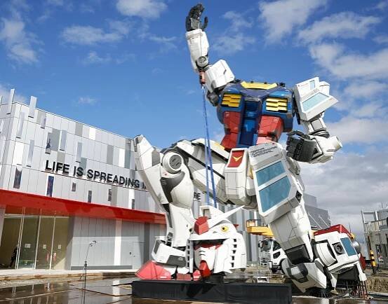 Life-sized Gundam robot statue completed for 2025 World Expo