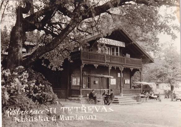 Kladská u Mariánských Lázní, restaurace U Tetřeva, reklamní