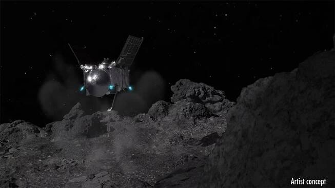 Video of OSIRIS-REx collecting Bennu sample