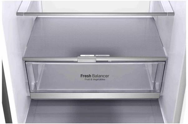 LG Kombinovaná chladnička | D | Hrubý objem 419 l | 215 kWh/rok | LG Lineární invertorový kompresor | LG Total No Frost | DoorCooling+™ | Vnitřní LED displej | Smart Diagnosis™ ﻿, GBB72PZEFN