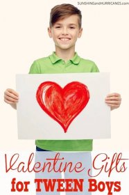 The days of matchbox cars and legos won his heart are fading, but you can still get a glimpse of that little boy smile with these small tokens of affection this Valentine's Day. Valentine Gifts for Tween Boys. SunshineandHurricanes.com