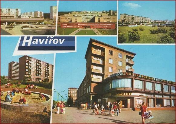 Havířov * Labužník, sídliště, obchody, části města * Karviná * B1506