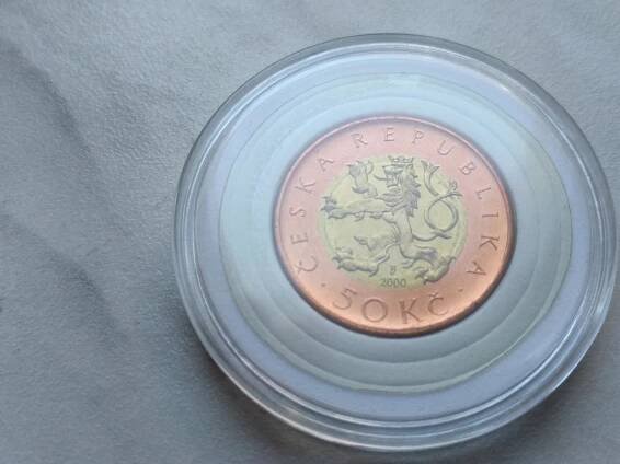 50 Kč 2000 UNC VZÁCNÁ (jedna z nejcennějších padesátikorun) - Numismatika
