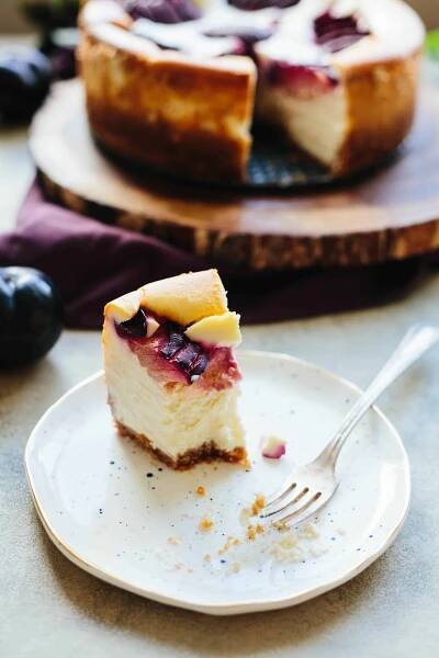 Ricotta Cheesecake with Plums | Coley Cooks