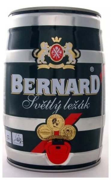 Bernard světlý ležák 12° 5 l (sud)