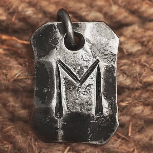EHWAZ, KOVANÁ RUNA, AMULET - KOVANÉ ŠPERKY - ŠPERKY