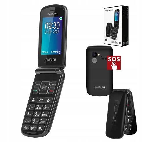Telefon pro seniora flip SOS rádio 4/32MB Kruger&Matz