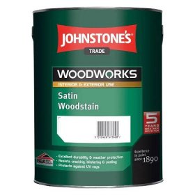 Johnstones Trade Woodworks Satin Woodstain Custom Mixed Colours - Natural Oak, 2.5L
