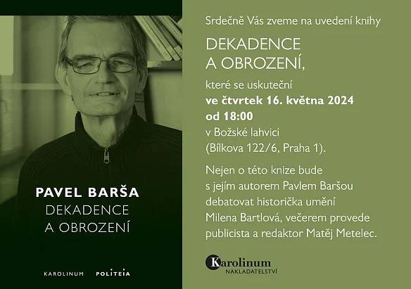 Pavel Barša: Dekadence a obrození - Karolinum