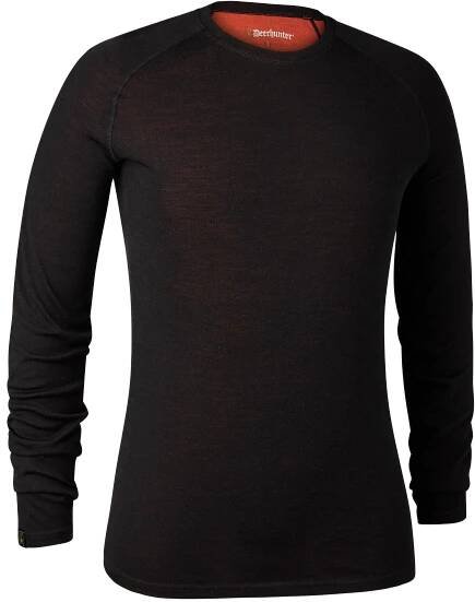 Quinn Merino Undershirt Black Oak