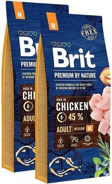 Brit Premium by Nature Adult M 2x 15 kg od 1 321 Kč