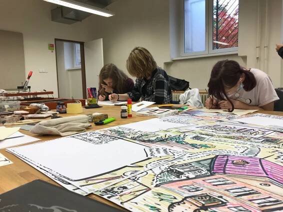 Workshopy pro ZUŠ pokračují – Malba / Grafický design | Střední Umělecká Škola v Ostravě