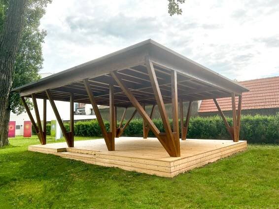 Rent a yoga platform