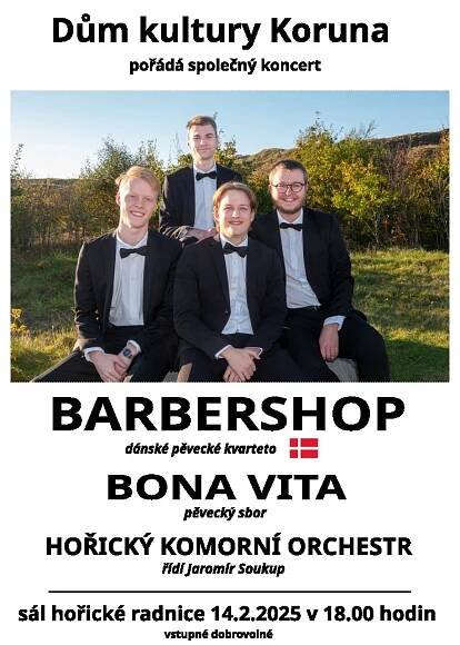 Koncert BARBERSHOP: Hořice