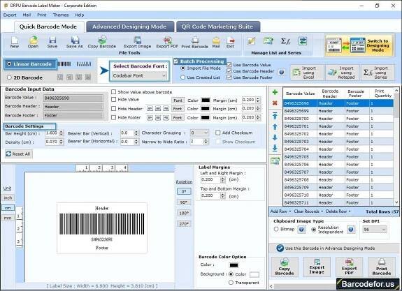 Barcode Generator - Corporate Edition