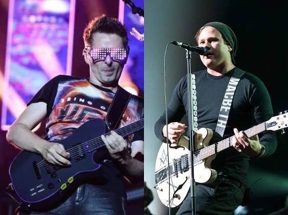 Matt Bellamy and Tom DeLonge
