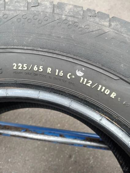 Použité pneu na dodávky 15,16 a 17C - Teplice