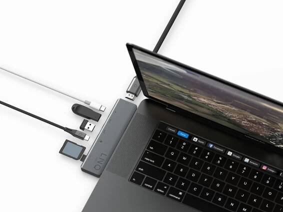 LINQ Pro USB-C 10Gbps Multiport Hub with 4K HDMI and Thunderbolt Passthrough for MacBook