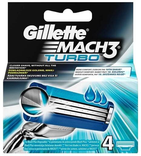 Gillette Mach 3 Turbo Ostatní 4 hlavice