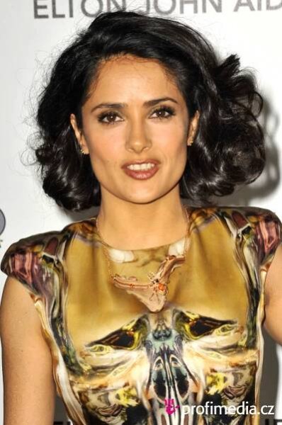 Salma Hayek - celebrity účes - HappyHair