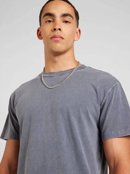Abercrombie & Fitch Tričko 'ESSENTIAL' – modrá