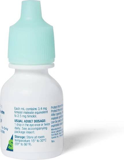 TIMOLOL Maleate (Generic) Ophthalmic Solution 0.25%, 10-mL - Easy Refills | Chewy Rx