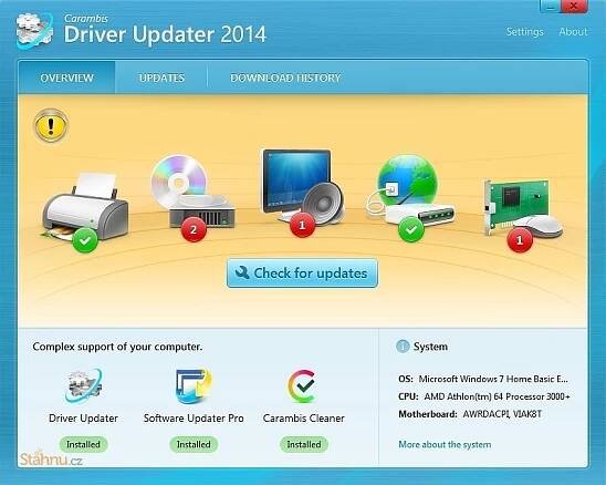 Carambis Driver Updater - stahnu.cz