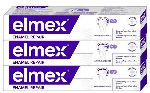 ELMEX Opti-namel Daily Repair zubní pasta pro ochranu zubní skloviny 3 x 75 ml