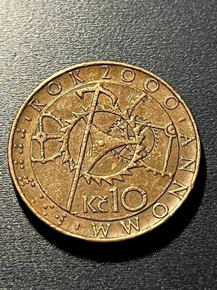 Mince 10 kč s orlojem z roku 2000 | Aukro