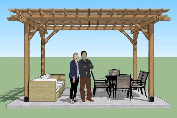 "The Rising Sun" DIY Pergola Plans | Apex Pergola Design 