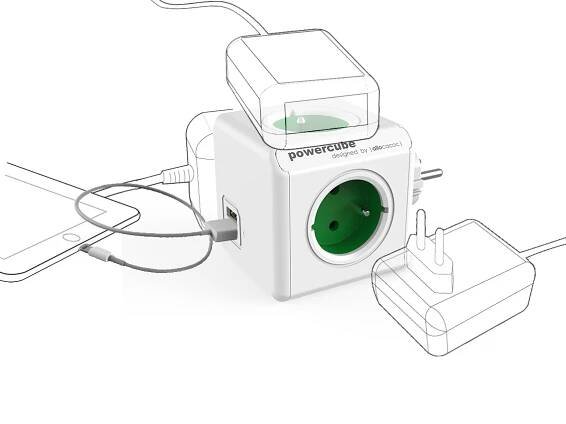 PowerCube Original USB, Green | Alemat.cz 