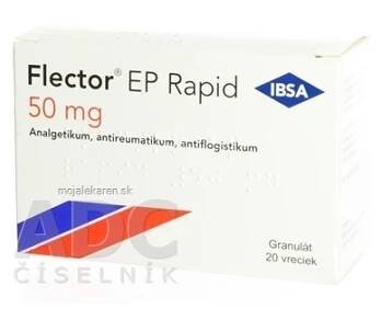 Flector EP Rapid 50 mg gra 1x20 vrecúšok (Lieky na predpis)