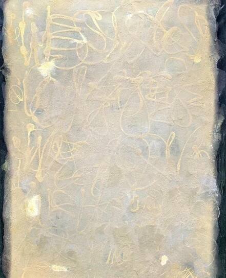 In gespalteten Steinen / Notes about the Scirocco 13 170 x 110 cm  Öl und Material auf Leinwand 2016/17