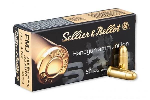 Náboje 7,65 Browning Sellier & Bellot