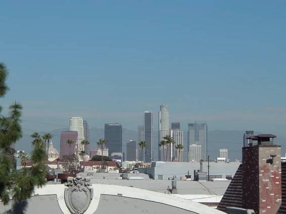 Skyscrapers of Downtown Los Angeles. There are many hidden behind the visible ones.