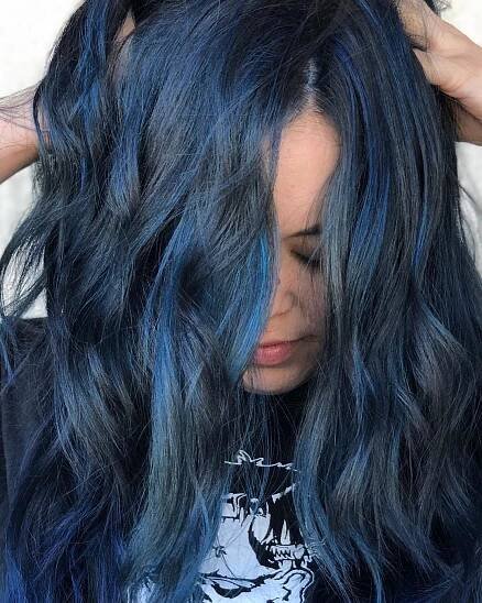 20+ Blue Black Hair Color Ideas