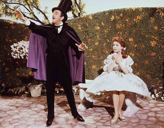 Ray Bolger and Annette Funicello in 'Babes in Toyland,' 1961