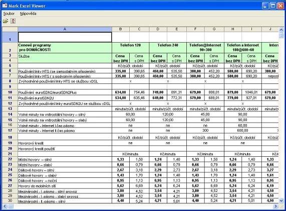 Mark Excel Viewer - ihned zdarma ke stažení - Slunečnice.cz