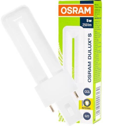 Trubice G23 5W 250lm 2700K Teplá OSRAM Dulux S | smdledzarovky.cz