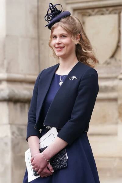 Lady Louise Mountbatten-Windsor leaving after a Service of Thanksgiving for the life of the Duke of Edinburgh, at Westminster Abbey in London. Picture date: Tuesday March 29, 2022. (Photo by Kirsty O'Connor/PA Images via Getty Images)