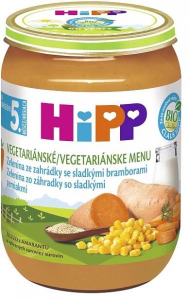Hipp BABY MENU BIO Zelenina ze zahrádky se sladkými bramborami 190 g