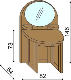 Toaletní stolek REBEKA | JELÍNEK - nábytek a matrace