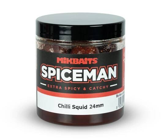 Mikbaits Spiceman boilie v dipu 250ml Chilli Squid
